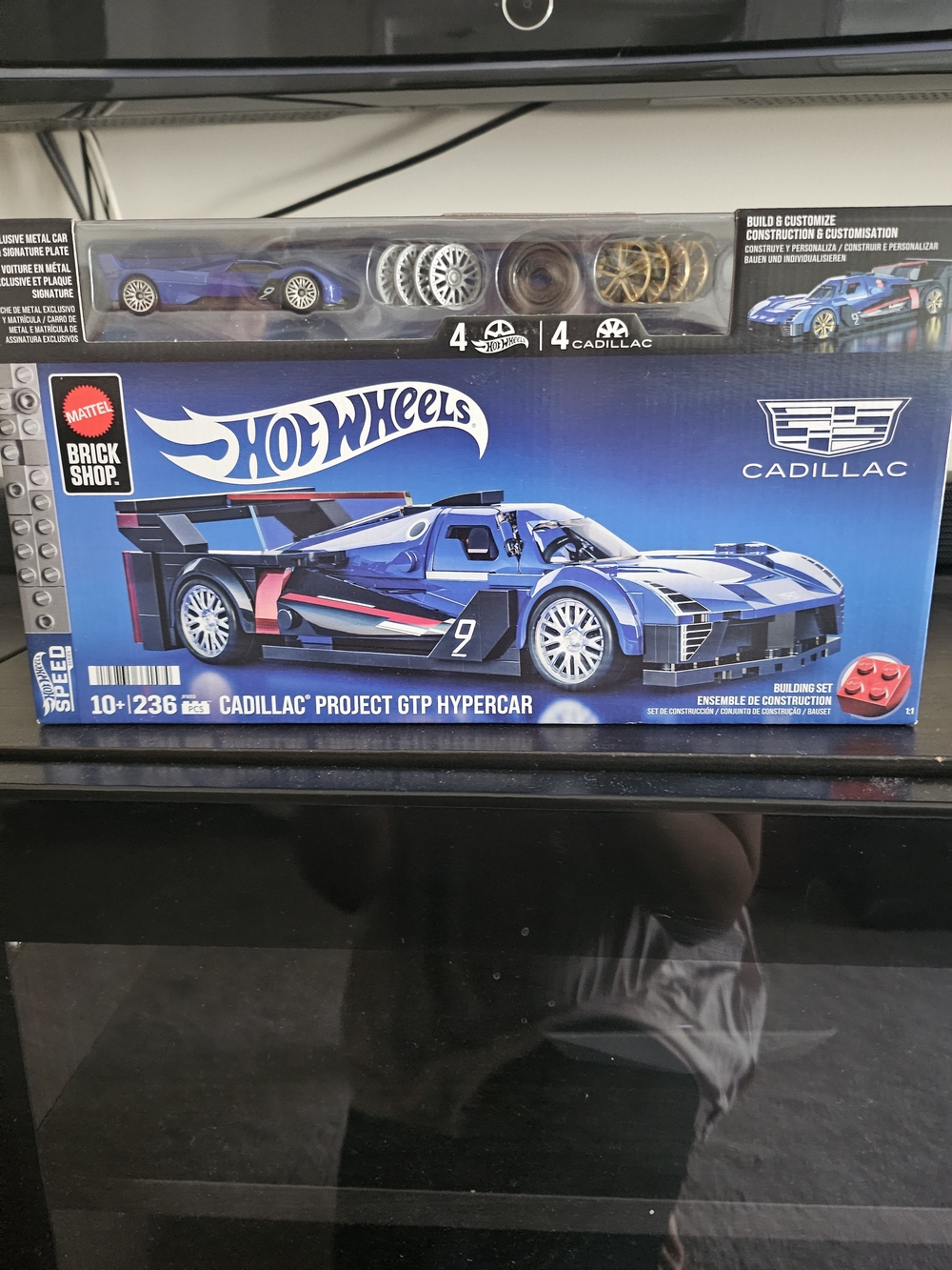 Hot Wheels Cadillac Project GTP Hypercar Building Set - Blue